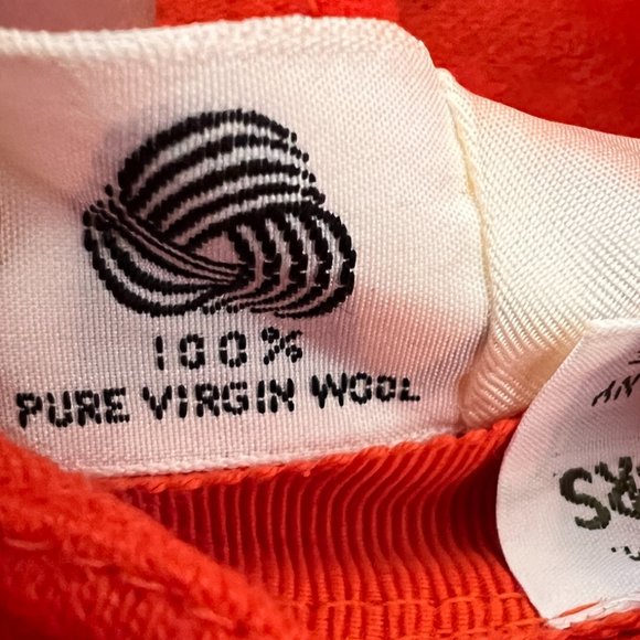 70's Bright Orange Wool Hat - Happy Cappers Los Angeles, Calif - Picture 11 of 12